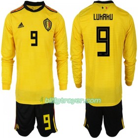Billige Fotballdrakter Belgia LURARU 9 Barn VM 2018 Bortedraktsett Langermet
